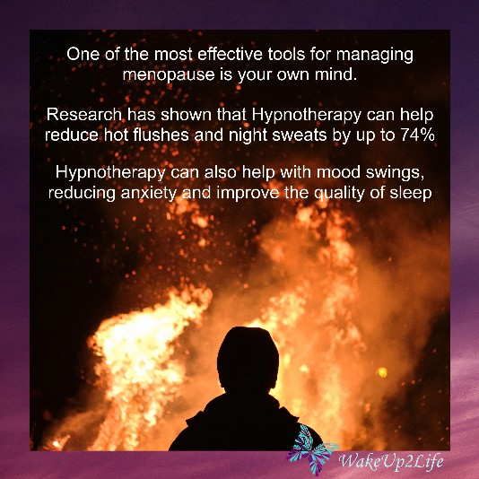 Hypnotherapy helps symptoms of menopause